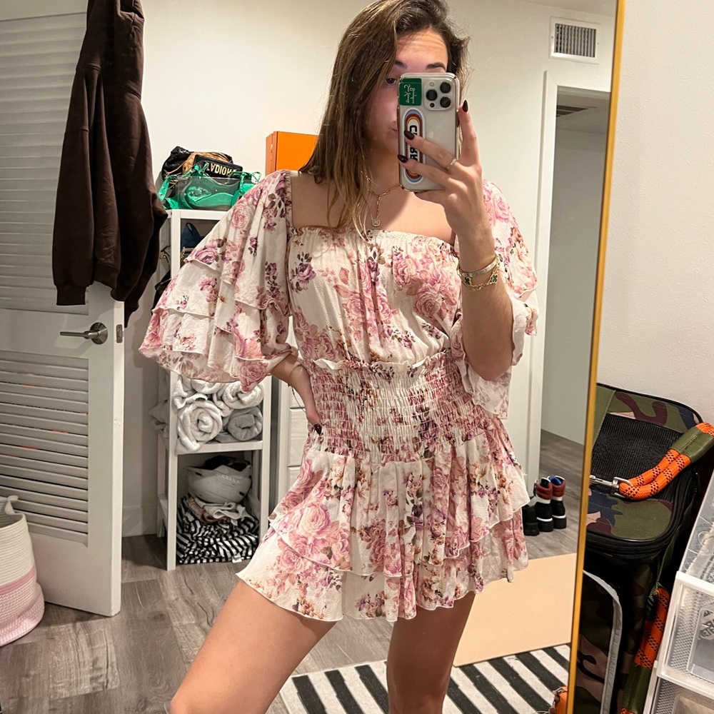 Bluelife Floral Romper Dress